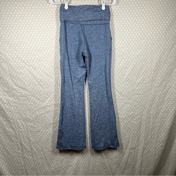 Aerie Offline Heather Blue The‎ Hugger Foldover Flare Pants - Picture 4 of 6